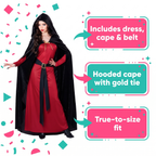 Feature highlights for the dark sorceress costume