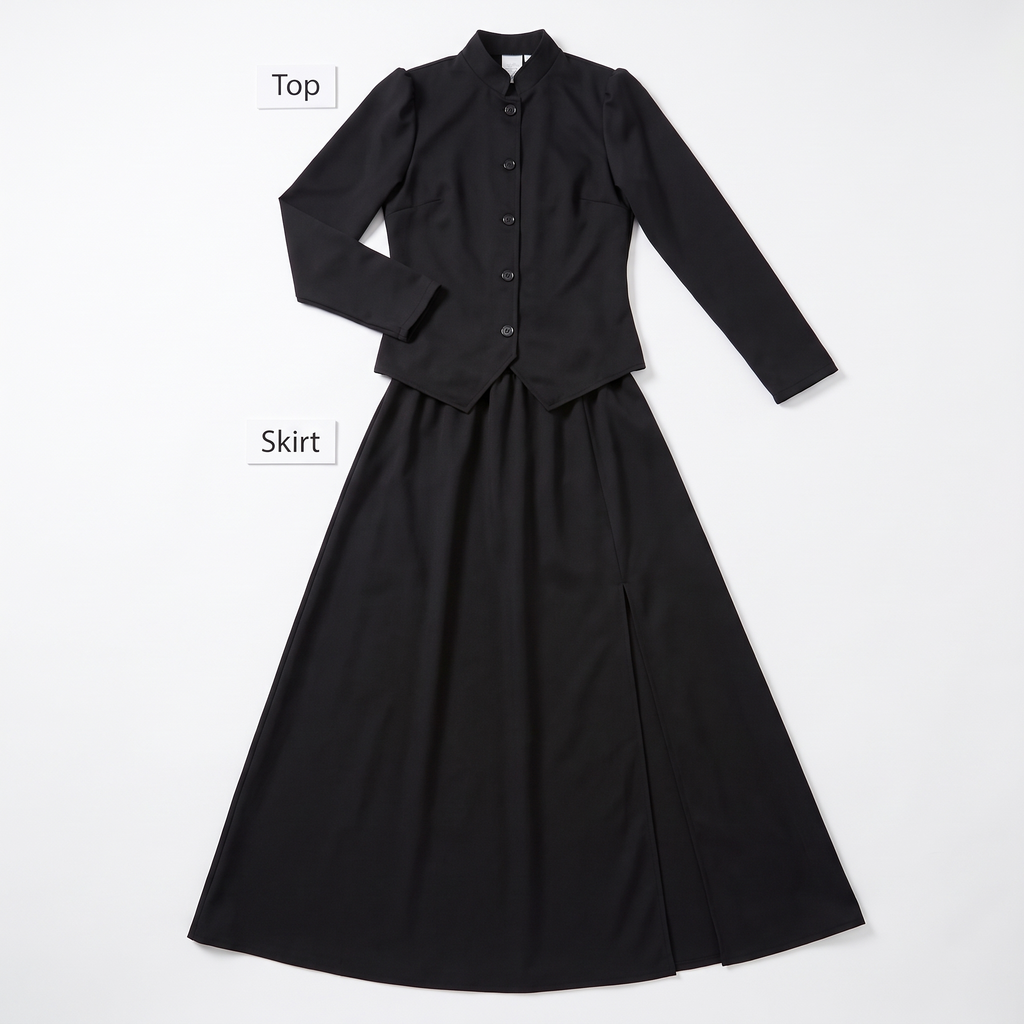 What's included: top and skirt