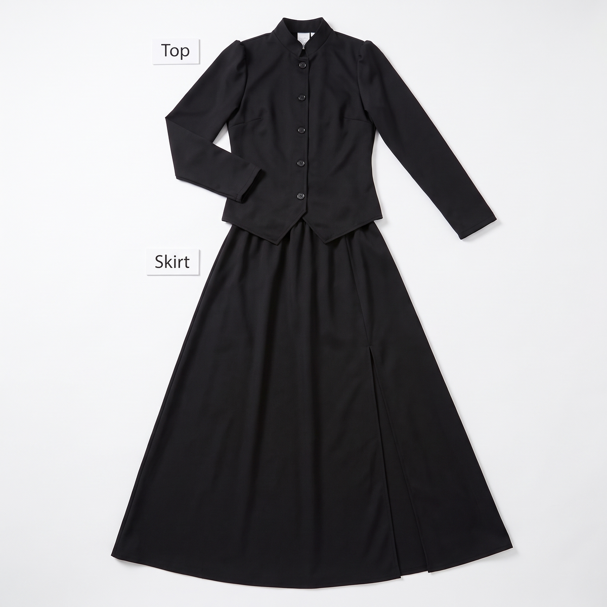 What's included: top and skirt