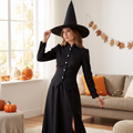 Woman wearing the classic wicked witch costume