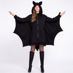 Bat hoodie costume on white background