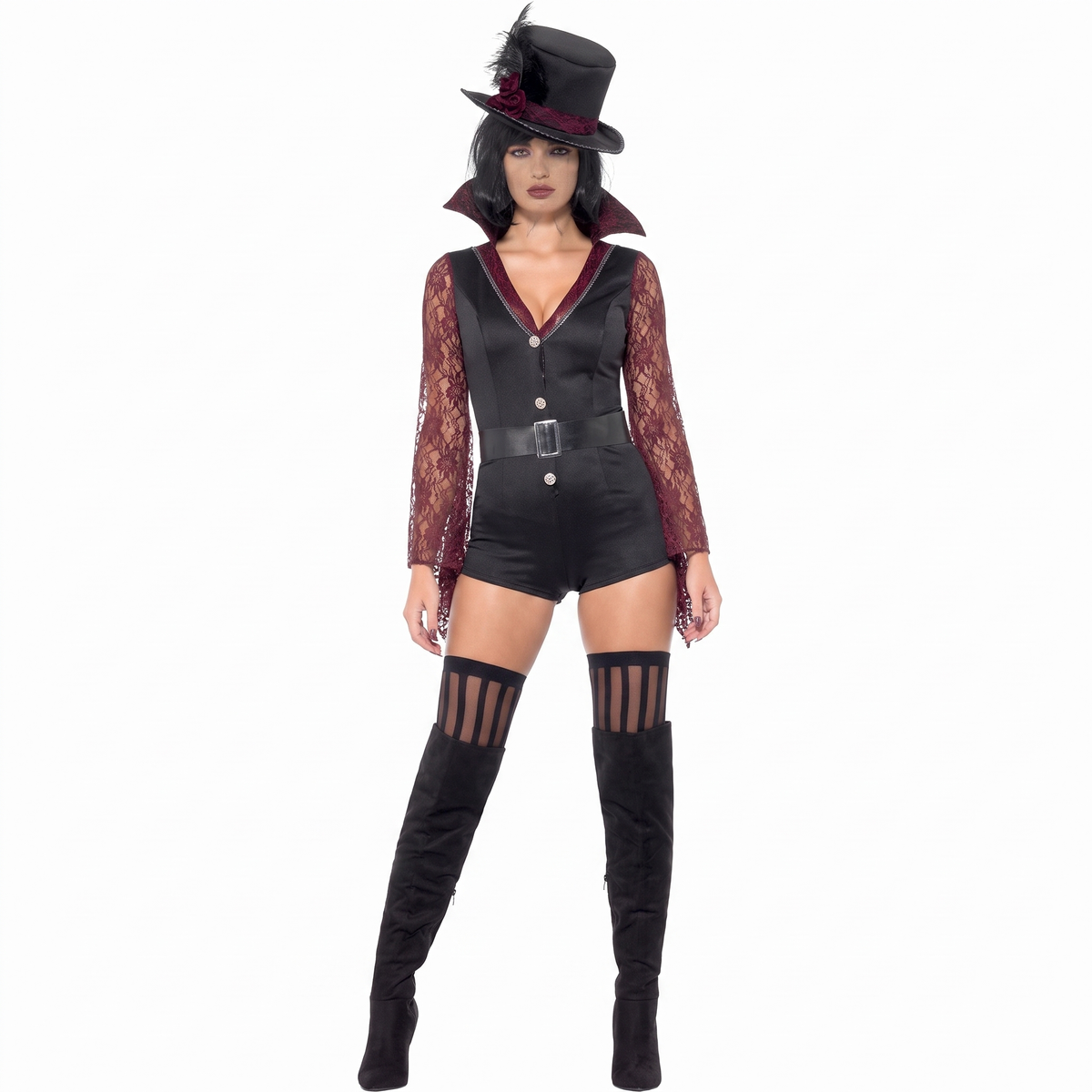 Vampire fever costume on white background