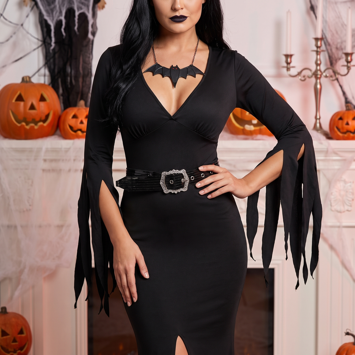 Woman wearing the immortal mistress dress