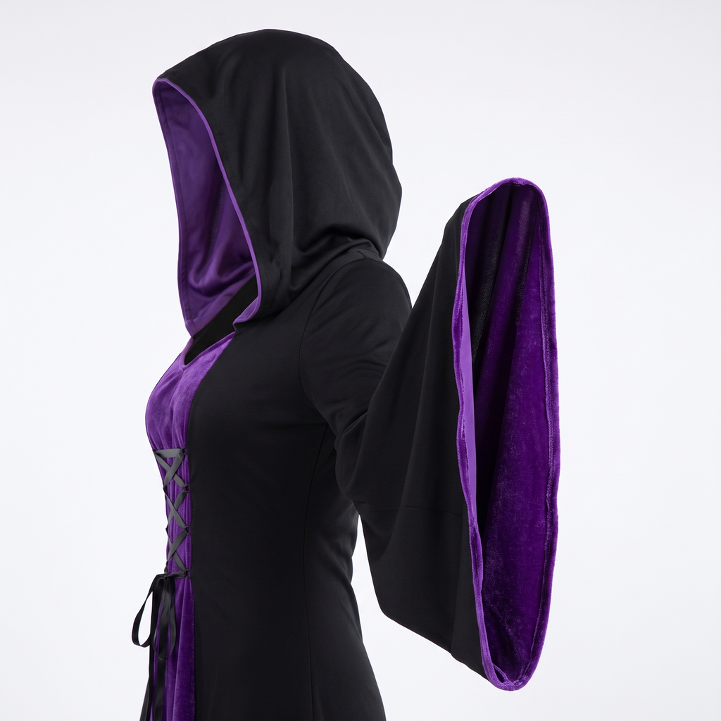 Detail of the hood and drape