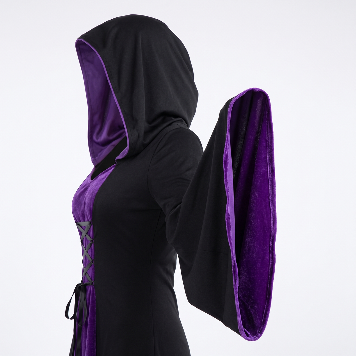 Detail of the hood and drape