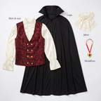 What's included: shirt, cape, jabot and medallion