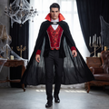 Man wearing the victorian vampire costume