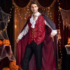Man wearing the medieval vampire costume