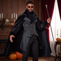 Man wearing the dashing vampire deluxe costume