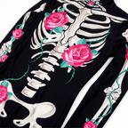 Detail of the bone and floral print