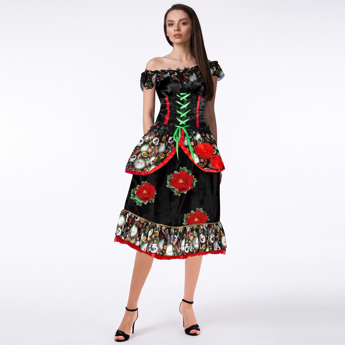 Senorita dress on white background
