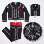 What's included: jacket, pants, shirt and hat