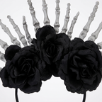 Detail of the bone fingers and roses