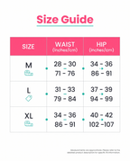 Size guide M to XL