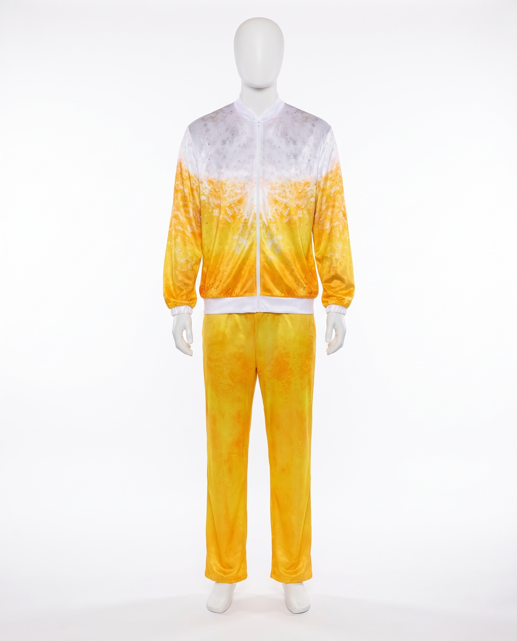 Oktoberfest beer shellsuit on white background
