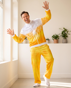 Man wearing Oktoberfest beer shellsuit