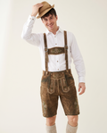 Man wearing Sven leather lederhosen