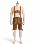 Sven leather lederhosen on white background