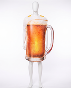 Pint of beer tabard costume on white background