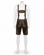 Heinrich leather lederhosen on white background