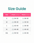 Size guide S to XXL
