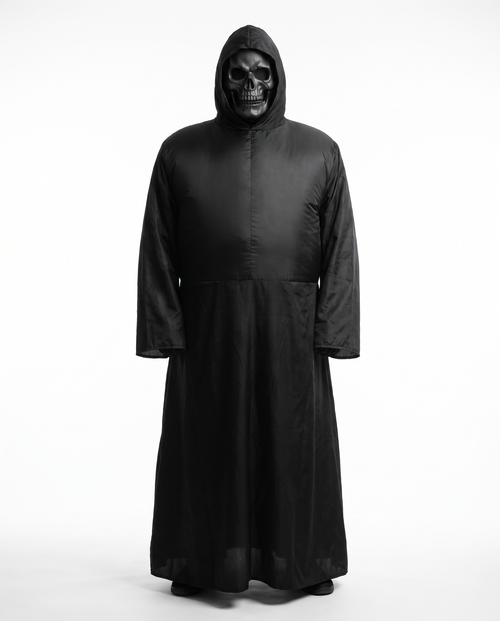 Towering reaper costume on white background