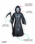Feature callouts for towering reaper costume